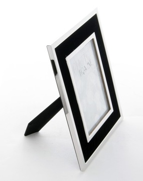 Ramka na zdjęcie czarna srebrna 13x18 glamour