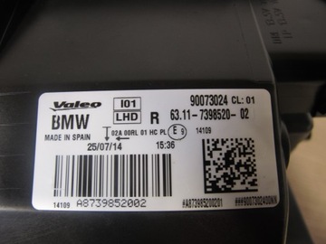 SVĚTLA PŘEDNÍ BMW I3 7398520 LED ADAPTIVNÍ