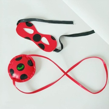 НАРЯД БОЖЬЯ КОРОВКА ДИСКУССИЯ ПАРИК ДЖОЖО МАСКА СЕРЬГИ 122/128 ШАРИК