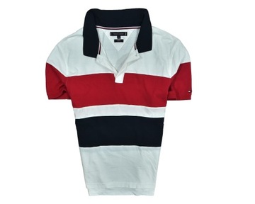 TOMMY HILFIGER Koszulka Polo Męska Slim Fit / XL