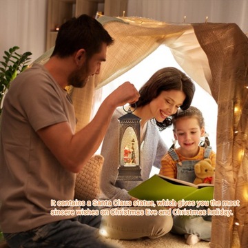 Снежный шар-фонарь с музыкой «Рождественский снег»