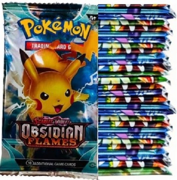 Коллекционный набор из 100 карточек Pokemon Cards в подарочных пакетах