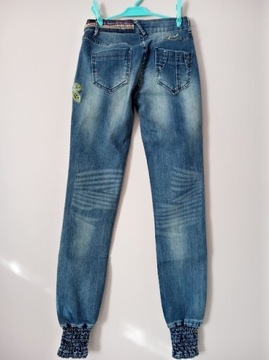 Desigual spodnie jeans ściągacz na dole 24/XS