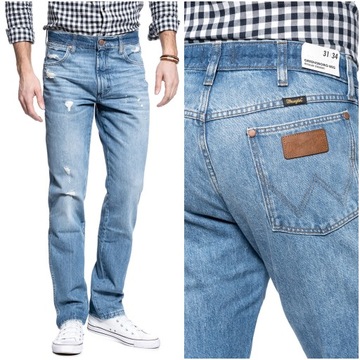WRANGLER GREENSBORO MĘSKIE SPODNIE JEANSY W33 L34