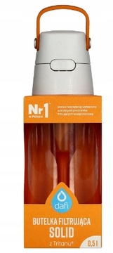 Butelka Dafi filtrująca SOLID pomarańczowa 0,5l