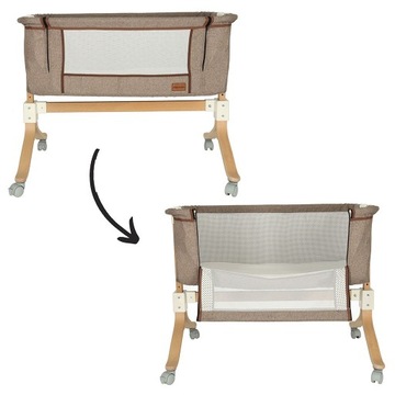 ДОПОЛНИТЕЛЬНАЯ КРОВАТЬ ДЛЯ МЛАДЕНЦЕВ И ДЕТЕЙ, ДЕРЕВЯННАЯ