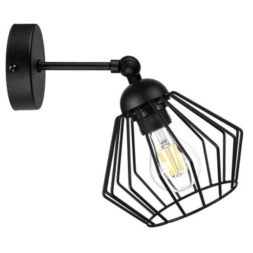 Kinkiet Loft Druciany Edison z drutu LED