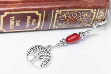 ЗАКЛАДКА коралл ДЕРЕВО ЖИЗНИ повезло