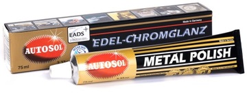 ПОЛИРОВАЛЬНАЯ ПАСТА AUTOSOL METAL POLISH CHROME ALU 75 мл + ПАД