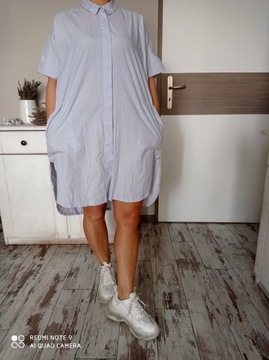 MASAI COPENHAGEN NALA SHIRT DRESS BLUE OVERSIZED M