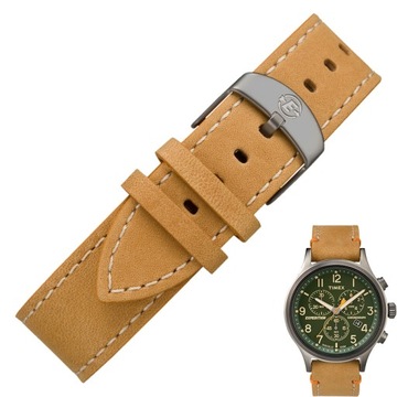 Pasek Timex do zegarka skórzany 20mm PW4B04400
