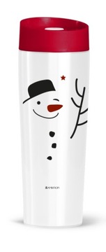 Термокружка Праздничный Снеговик 350 мл AMBITION