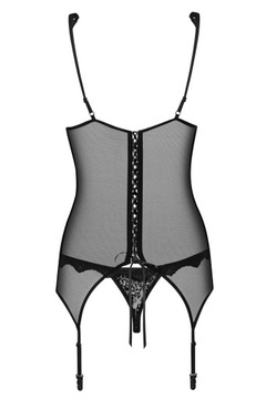 Gorset i stringi - Obsessive Emperita Corset & Thong XXL