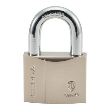 Герда Усиленное ярмо навесной замок закаленный никель 3 ключа KSWS 60