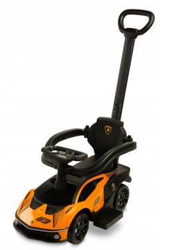 390123 JEŹDZIK LAMBORGHINI Z RĄCZKĄ POMARAŃCZOWY