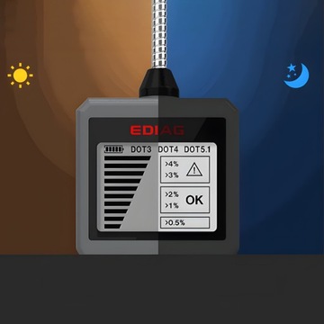 ТЕСТЕР ТОРМОЗНОЙ ЖИДКОСТИ ЦИФРОВОЙ ЖК-ТОЧКА 3 4 5 С ЗОНДОМ УНИВЕРСАЛЬНЫЙ
