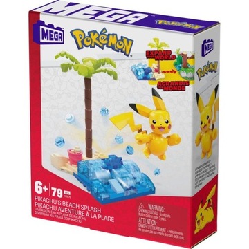 Zestaw Klocków Mega Pokemon Pikachu Na Plaży HDL76