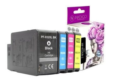 4x Tusz do HP 932 933 XL do 6600 6700 7610 7612