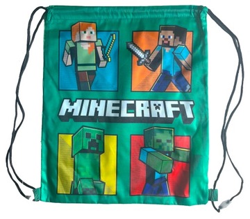 MINECRAFT POSTACI WOREK NA BUTY TORBA 40x35cm