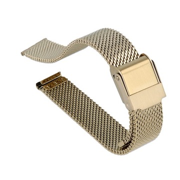 Bransoleta do zegarka SIATKOWA Mesh 16mm złota