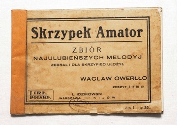 STARA SKIĄŻKA SKRZYPEK AMATOR - NUTY, WARSZAWA / KIJÓW II RP