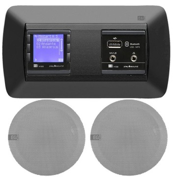 EGI RADIO PODTYNKOWE ŁAZIENKOWE Z BLUETOOTH / USB