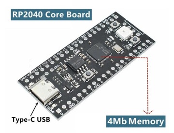 Прототип платы PICO RP2040 4 МБ TYPE-C