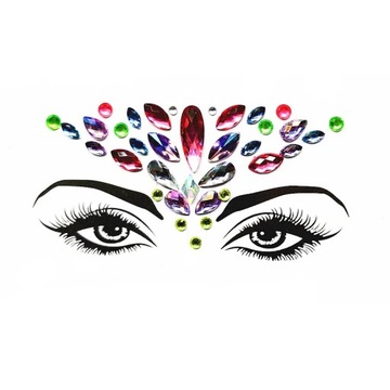 3D Crystal Sticker Temporary Tattoos Sexy Face Tattoo Stickers Face Jewels
