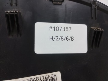 PEUGEOT 607 2.2 HDI PŘÍSTROJOVÁ DESKA BUDÍKY 9639118780