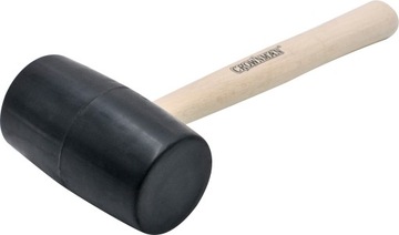 Резиновый молоток, молоток для тротуарной плитки, безоткатный молоток, 250 г, с деревянной ручкой