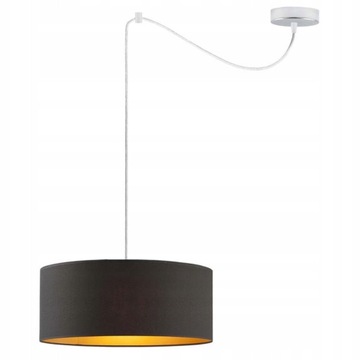 Lampa wisząca zwis żyrandol sufitowa pająk ABAŻUR GOLD walec do biura