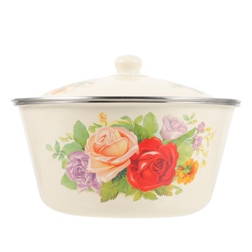 Oil Storage Can Enamel Tableware Soup Bowl