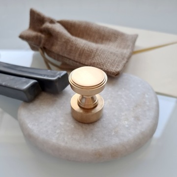 Штамп восковой 25мм ЛАТУНЬ с Вашим логотипом, текстом и графикой