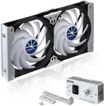 Wentylator lodówki kampera Titan podwójny 12V 92mm