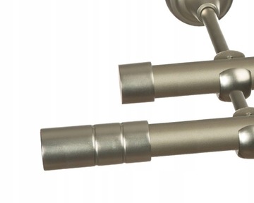 KARNISZ METALOWY Z1907 PODWÓJNY 19+19 mm / 130 cm