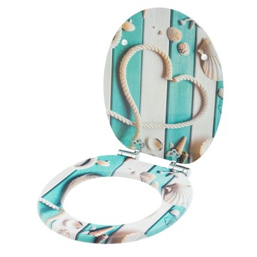 DESKA WC SEDESOWA KLOZETOWA TOALETOWA WOLNOOPADAJACA UNIWERSALNA MDF