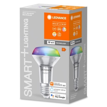 LEDVANCE Smart LED R63 Lampa WiFi, E27, RGB