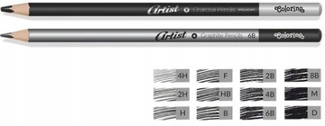 НАБОР КАРАНДАШЕЙ ДЛЯ РИСОВАНИЯ COLORINO ARTIST, 12 ШТ.