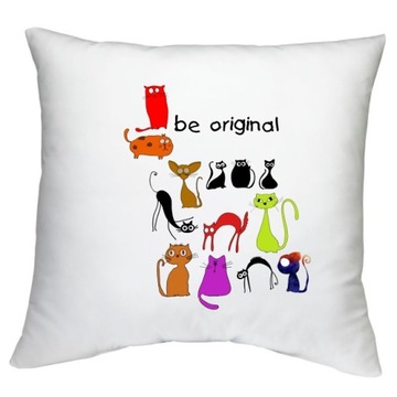 ПОДУШКА БУДЕТ ОРИГИНАЛЬНАЯ божья коровка коты бобр узоры