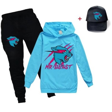 Mr Beast Lightning Cat Zestaw bluz dziecięcy 3 szt