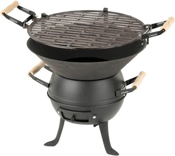 GRILL ŻELIWNY WĘGLOWY BECZUŁKA FI 36CM ACTIVA