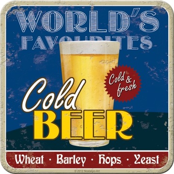 PODKŁADKA PODSTAWKA pod KUBEK COLD BEER Zimne Piwo