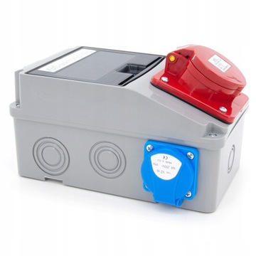 СТРОИТЕЛЬНЫЙ РАСПРЕДЕЛИТЕЛЬНЫЙ ЩИТ 2* 230В 16А/5 ЗАЩИЩЕННЫЙ