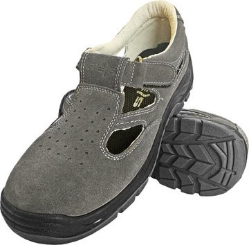 Buty robocze sandały skórzane zamsz bez noska r 45