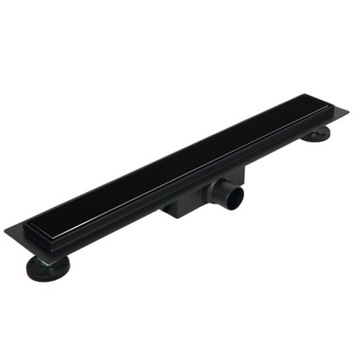 Odpływ liniowy szklany Balneo G-Drain czarny 100cm
