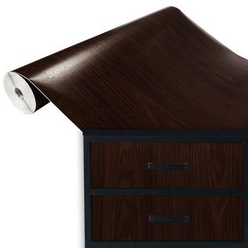 Folia Samoprzylepna Okleina Meblowa Imitująca Drewno KASZTAN WENGE 90x50