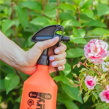 KWAZAR ручной опрыскиватель для цветов, опрыскиватель 1л, дождевание и внесение удобрений