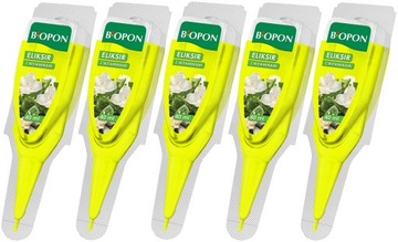 5x NAWÓZ ODŻYWKA ELIKSIR Z WITAMINAMI DO ROŚLIN DONICZKOWYCH BIOPON 40ml