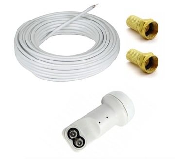 SAT SET Антенна с конвертером CORAB 70см + SAT-тюнер Кабель OPTICUM FREE