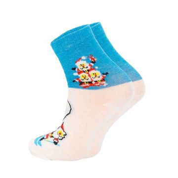 Рождественские носки 5 пар НАБОР ПОДАРОЧНОЕ УКРАШЕНИЕ ЦВЕТНОЕ